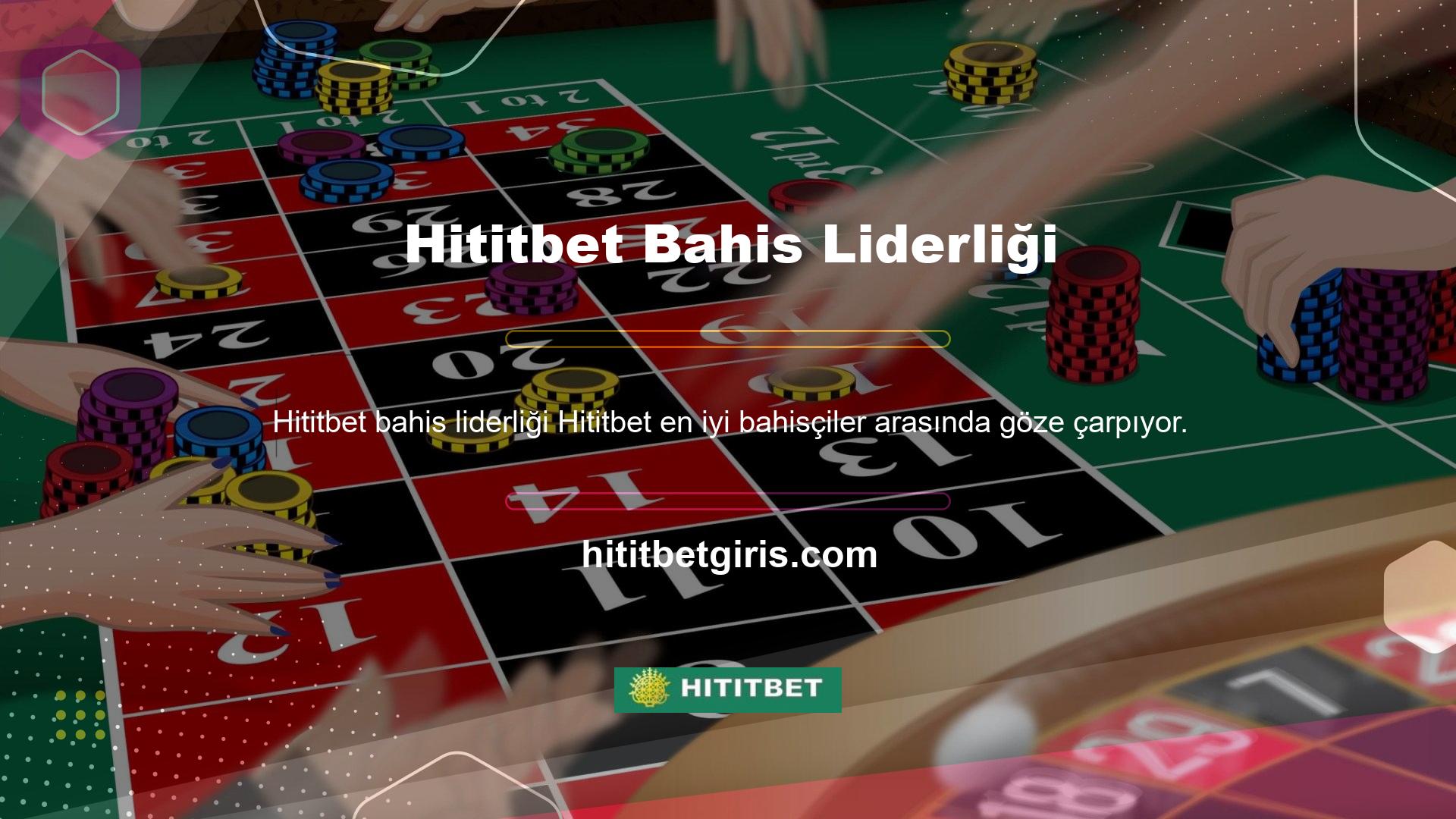 Hititbet bahis yaparak çok para kazanabilirsiniz